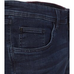 CASAMODA Herren Bermuda-Jeans-Shorts 3/4 Regular Fit Dunkelblau
