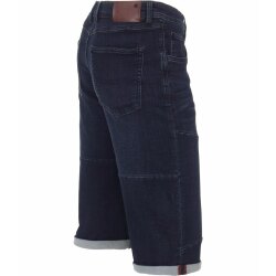 CASAMODA Herren Bermuda-Jeans-Shorts 3/4 Regular Fit Dunkelblau