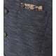 VENTI Herren Weste City V-Ausschnitt Casual Blau meliert