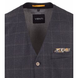 VENTI Herren Weste City V-Ausschnitt Casual Anthrazit...