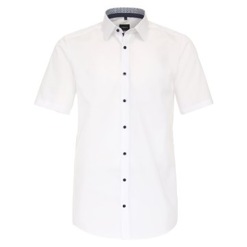 VENTI Herren Businesshemd Kurzarm Kent Modern-Fit Weiß
