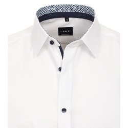VENTI Herren Businesshemd Kurzarm Kent Modern-Fit Weiß