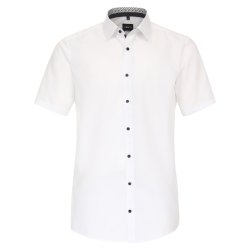 VENTI Herren Businesshemd Kurzarm Kent Modern-Fit Weiß