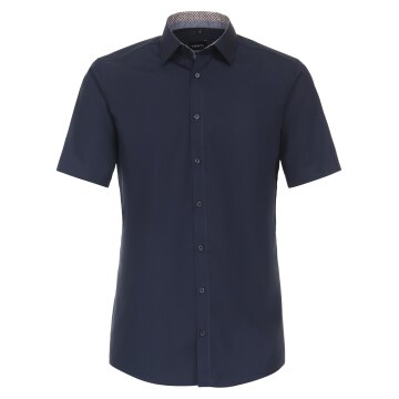 VENTI Herren Businesshemd Kurzarm Kent Modern-Fit Marine