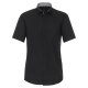 VENTI Herren Businesshemd Kurzarm Kent Modern-Fit Schwarz