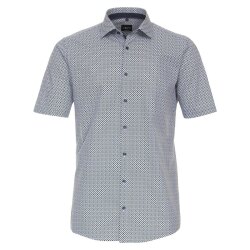 VENTI Herren Businesshemd Kurzarm Kent Modern-Fit Blau...