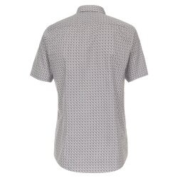 VENTI Herren Businesshemd Kurzarm Kent Modern-Fit Braun...