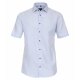 VENTI Herren Businesshemd Kurzarm Kent Modern-Fit Hellblau Struktur