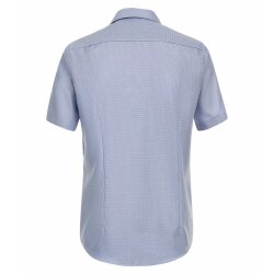 VENTI Herren Businesshemd Kurzarm Kent Modern-Fit Blau...
