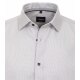 VENTI Herren Businesshemd Kurzarm Kent Modern-Fit Silber Struktur
