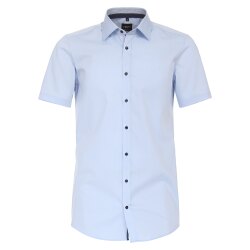 VENTI Herren Businesshemd Kurzarm Kent Body-Fit Hellblau