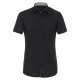VENTI Herren Businesshemd Kurzarm Kent Body-Fit Schwarz