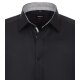 VENTI Herren Businesshemd Kurzarm Kent Body-Fit Schwarz