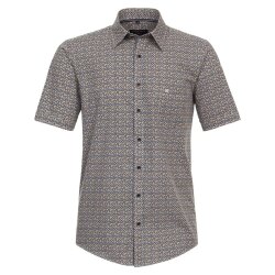 CASAMODA Herren Freizeithemd Kurzarm Kent Casual-Fit Gelb...