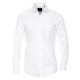 Größe 45 Casamoda Hemd Weiss Uni Langarm Modern Fit Leicht Tailliert Kentkragen 100% Baumwolle Bügelfrei