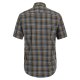 CASAMODA Herren Freizeithemd Kurzarm Button-Down Casual-Fit Beige kariert