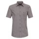 CASAMODA Herren Freizeithemd Kurzarm Kent Comfort-Fit Orange gemustert