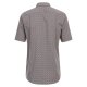 CASAMODA Herren Freizeithemd Kurzarm Kent Comfort-Fit Orange gemustert