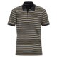 CASAMODA Herren Polo-Shirt Kurzarm Polokragen Regular Piqué Grün gestreift