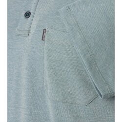 CASAMODA Herren Poloshirt Kurzarm Regular Piqué Türkis meliert