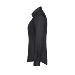 KARLOWSKY Damen Bluse ACTIVE-STRETCH Langarm Kent Slim Schwarz
