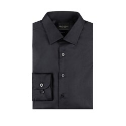 KARLOWSKY Damen Bluse ACTIVE-STRETCH Langarm Kent Slim Schwarz