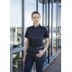 KARLOWSKY Damen Bluse ACTIVE-STRETCH Kurzarm Slim-Fit Schwarz