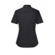 KARLOWSKY Damen Bluse ACTIVE-STRETCH Kurzarm Slim-Fit Schwarz