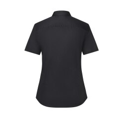 KARLOWSKY Damen Bluse ACTIVE-STRETCH Kurzarm Modern-Fit Schwarz