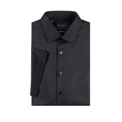 KARLOWSKY Damen Bluse ACTIVE-STRETCH Kurzarm Modern-Fit Schwarz