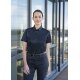 KARLOWSKY Damen Bluse ACTIVE-STRETCH Kurzarm Modern-Fit Schwarz