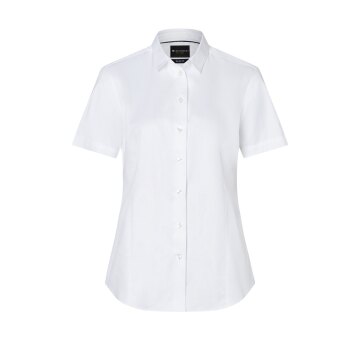 KARLOWSKY Damen Bluse ACTIVE-STRETCH Kurzarm Modern-Fit Weiß