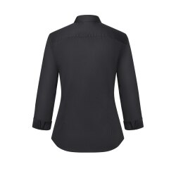 KARLOWSKY Damen Bluse ACTIVE-STRETCH 3/4-Arm Slim-Fit Schwarz