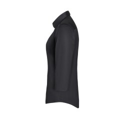 KARLOWSKY Damen Bluse ACTIVE-STRETCH 3/4-Arm Slim-Fit Schwarz