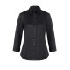 KARLOWSKY Damen Bluse ACTIVE-STRETCH 3/4-Arm Slim-Fit Schwarz