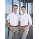 KARLOWSKY Damen Bluse ACTIVE-STRETCH 3/4-Arm Kent Slim-Fit Weiß