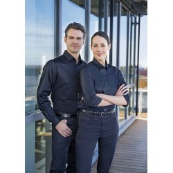 KARLOWSKY Damen Bluse ACTIVE-STRETCH 3/4-Arm  Modern-Fit Schwarz
