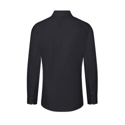 KARLOWSKY Herren Hemd ACTIVE-STRETCH Langarm Slim-Fit Schwarz