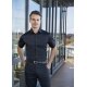 KARLOWSKY Herren Hemd ACTIVE-STRETCH Kurzarm Slim-Fit Schwarz