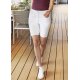 KARLOWSKY Damen 5-Pocket-Shorts CLASSIC-STRETCH Modern-Fit Weiß