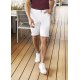 KARLOWSKY Herren 5-Pocket-Shorts CLASSIC-STRETCH Modern-Fit Weiß