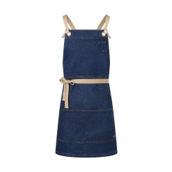 Karlowsky Latzschürze Denim Urban-Style Artikel LS 41 - denim blue - Einheitsgröße