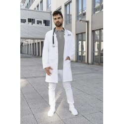 KARLOWSKY Herren Arzt-&Labormantel MODERN-SHAPE Twill Weiß