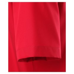 Größe 45 Casamoda Hemd Rot Uni Kurzarm Comfort Fit Normal Geschnitten Kentkragen 100% Baumwolle Bügelfrei