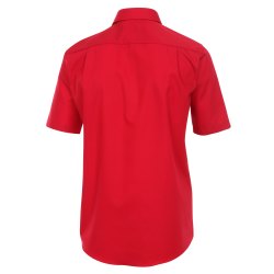 Größe 46 Casamoda Hemd Rot Uni Kurzarm Comfort Fit Normal Geschnitten Kentkragen 100% Baumwolle Bügelfrei