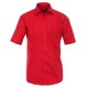 Größe 47 Casamoda Hemd Rot Uni Kurzarm Comfort Fit Normal Geschnitten Kentkragen 100% Baumwolle Bügelfrei