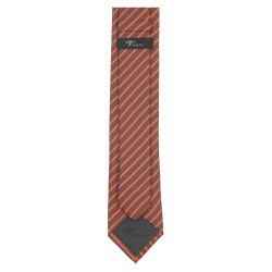 VENTI Herren Business-Krawatte 6cm Seide Struktur Orange...