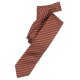 VENTI Herren Business-Krawatte 6cm Seide Struktur Orange gestreift