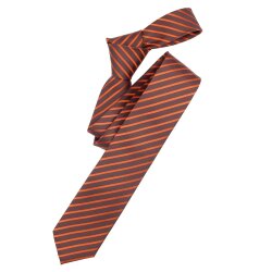 VENTI Herren Business-Krawatte 6cm Seide Struktur Orange...