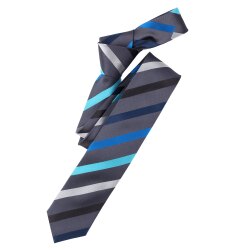VENTI Herren Business-Krawatte 6cm Seide Struktur Blau...